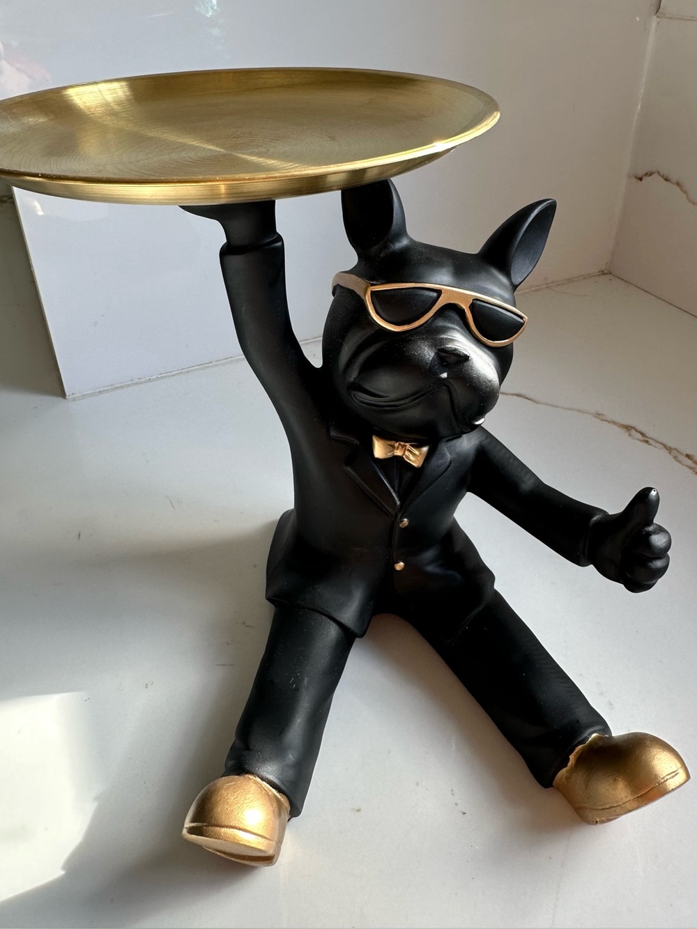 French Bulldog Butler Accent Tray - Decorative figurine - Picture 2 of 4